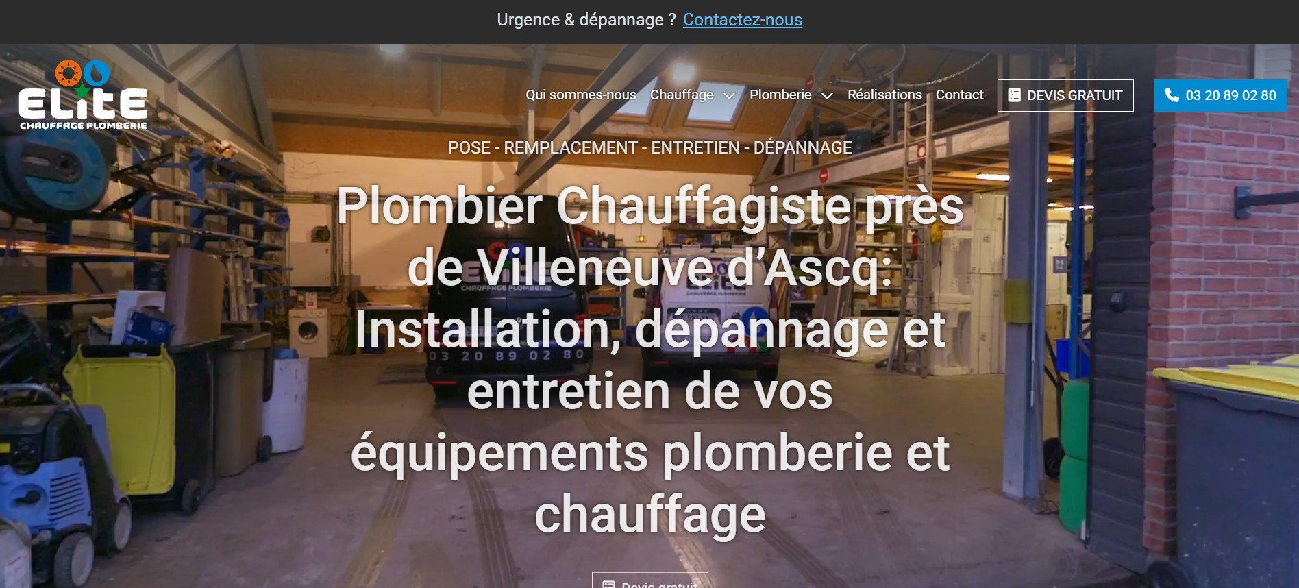Site artisan avant refonte - Brouez Studio